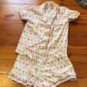Star and hearts roller rabbit Pajama Set